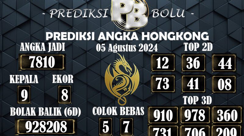 Prediksi Togel Hongkong Akurat 04 Agustus 2024