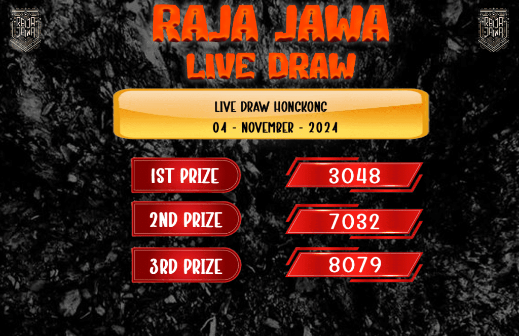 Live Draw HK Tepat dan Cepat dari Raja Jawa 04 November 2024