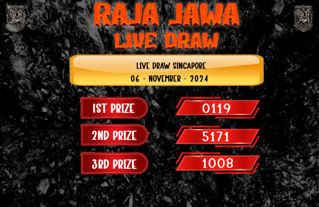 Live Draw Singapore dari Raja Jawa Paling Aman 06 November 2024