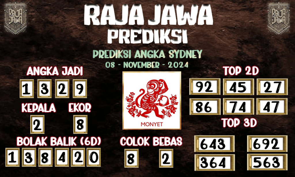 Prediksi Togel Sydney Tervalid Dari Raja Jawa 08 November 2024